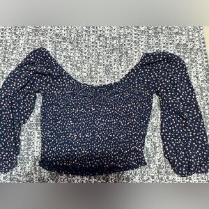 American Eagle floral blouse shirt